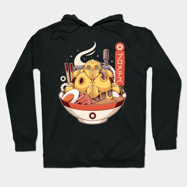 Robo Ramen Hoodie by Alundrart